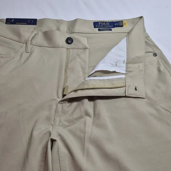Polo Ralph Lauren Men's Pants Performance Straight Leg Stretch Khaki 32x32 (59)